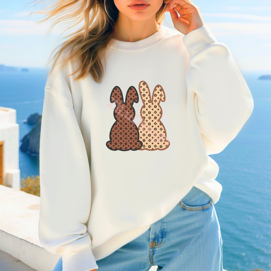 Dames | Konijntjes strijkapplicatie voor kleding | perfect voor truien en t-shirts