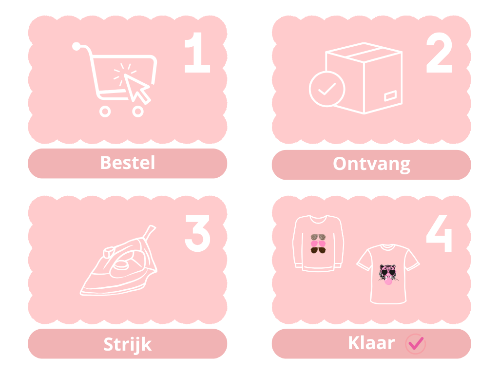 Dames | Konijntjes strijkapplicatie voor kleding | perfect voor truien en t-shirts