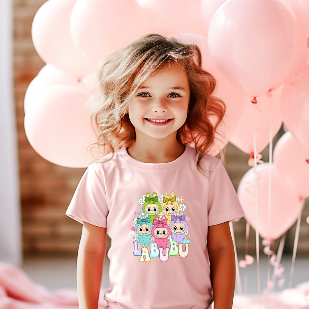 Kids | Strijkapplicatie Labubu figuren diverse kleuren