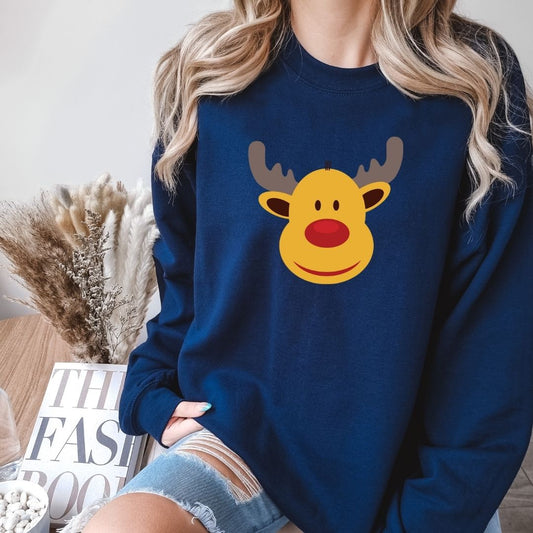 Rudolph | Feestelijke strijkopdrukken voor dames – Perfect voor Kerst en Oud & Nieuw | Personaliseer je outfit