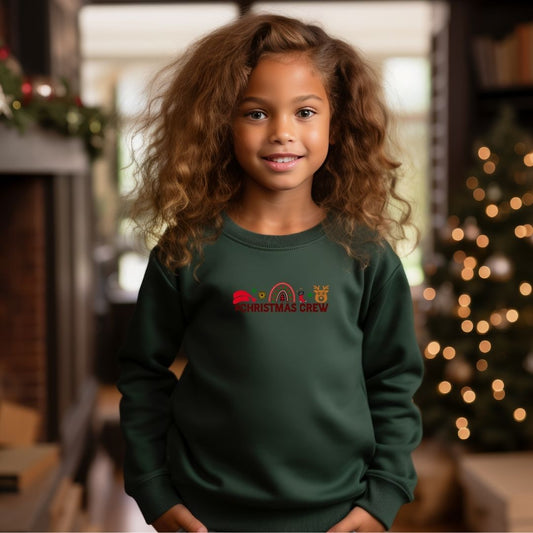 Christmas crew | Feestelijke strijkopdrukken voor kinderen – Perfect voor Kerst en Oud & Nieuw | Personaliseer je outfit