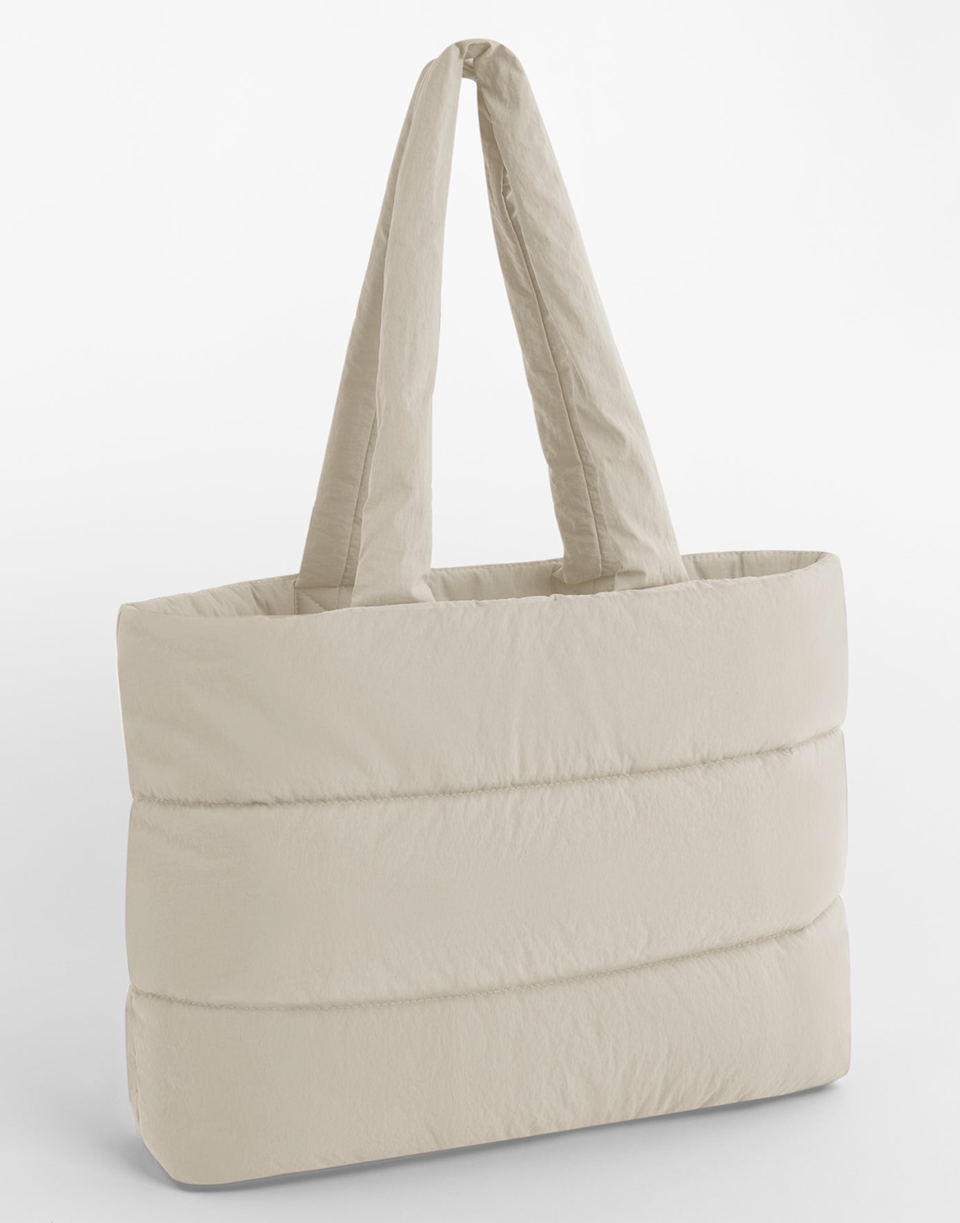 Gepersonaliseerde Puffy tas met initialen – luxe lichtgewicht shopper voor dagelijks gebruik