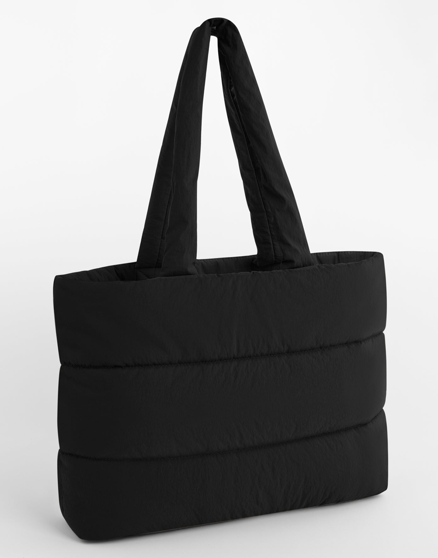 Gepersonaliseerde Puffy tas met initialen – luxe lichtgewicht shopper voor dagelijks gebruik