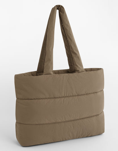 Gepersonaliseerde Puffy tas met initialen – luxe lichtgewicht shopper voor dagelijks gebruik