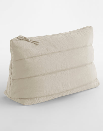 Gepersonaliseerde Puffy toilettas met naam - luxe make-up en travel pouch