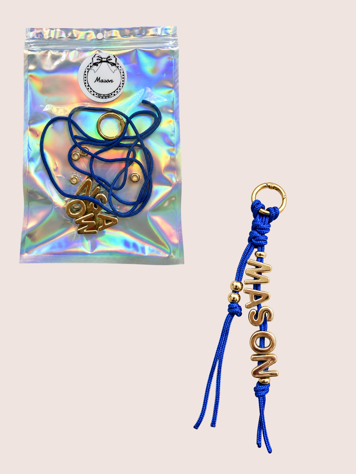 DIY-set | gepersonaliseerde bagcharm