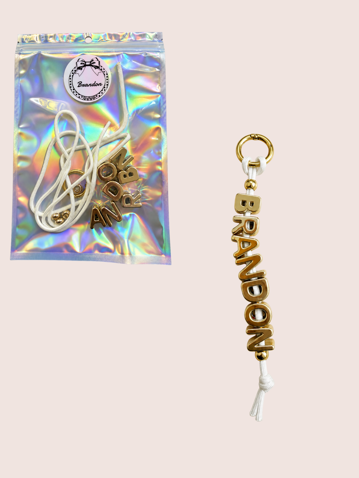 DIY-set | gepersonaliseerde bagcharm