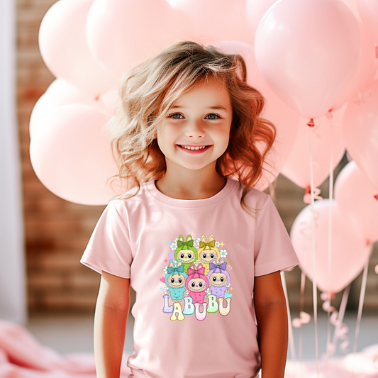 Kids | Strijkapplicatie Labubu figuren diverse kleuren